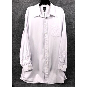 Jos A Bank Mens Button Down Shirt Long Sleeve Purple Long Big and Tall 18.5-36T